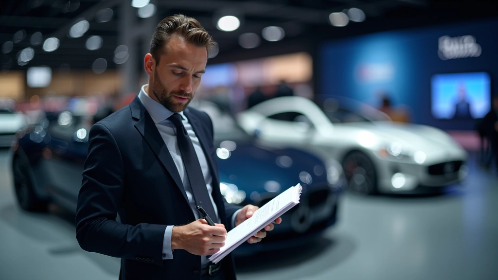 Automobiļu žurnālists starptautiskajā autoizstādē