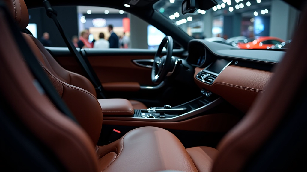 Automobiļu dizaina stenda modelis ar 3D vizualizāciju